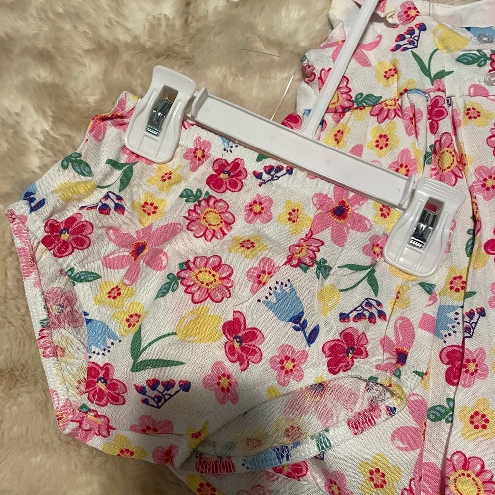 Floral Sundress with Ruffle Straps - Picture 7 of 7